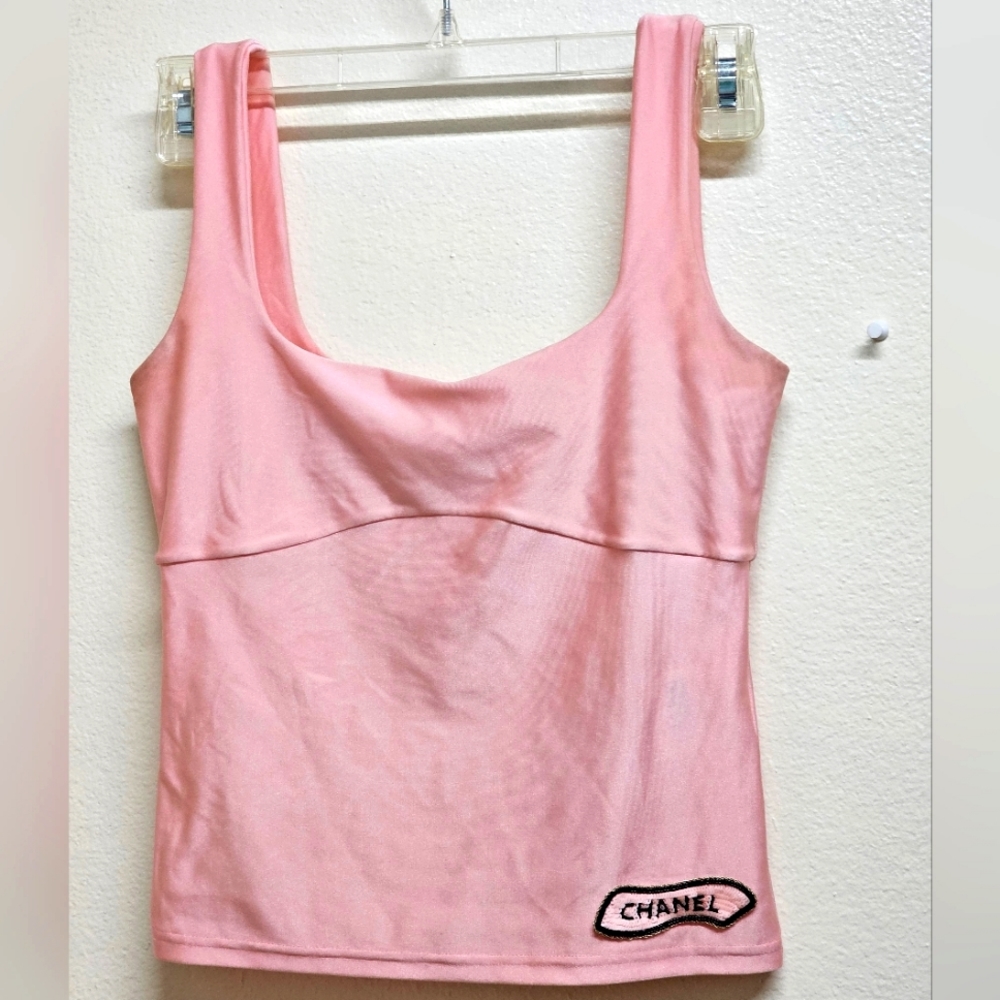 CHANEL Pink Tank Top Size 34